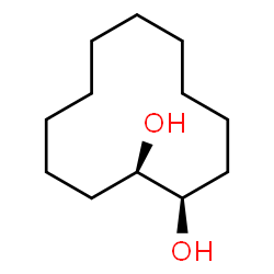 ChemSpider 2D Image | (R,R)-(-)-1,2-CYCLODODECANEDIOL | C12H24O2
