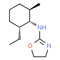ChemSpider 2D Image | N-[(1S,2R,6R)-2-Ethyl-6-methylcyclohexyl]-4,5-dihydro-1,3-oxazol-2-amine | C12H22N2O