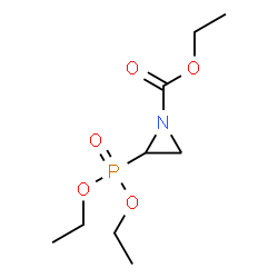 ChemSpider 2D Image | Ethyl 2-(diethoxyphosphoryl)-1-aziridinecarboxylate | C9H18NO5P