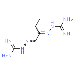 ChemSpider 2D Image | (2E,2'E)-2,2'-[(1E,2E)-1,2-Butanediylidene]dihydrazinecarboximidamide | C6H14N8
