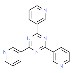 ChemSpider 2D Image | 2,4,6-Tri(3-pyridinyl)-1,3,5-triazine | C18H12N6