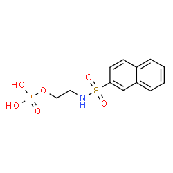 ChemSpider 2D Image | 2-[(2-Naphthylsulfonyl)amino]ethyl dihydrogen phosphate | C12H14NO6PS