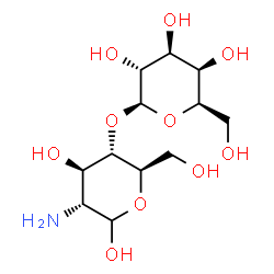 ChemSpider 2D Image | 2-Amino-2-deoxy-4-O-Î²-D-galactopyranosyl-D-glucopyranose | C12H23NO10