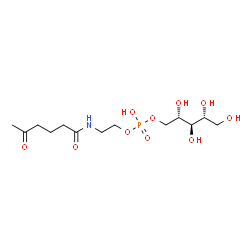 ChemSpider 2D Image | 1-O-(Hydroxy{2-[(5-oxohexanoyl)amino]ethoxy}phosphoryl)-D-ribitol | C13H26NO10P