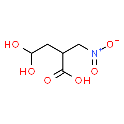 ChemSpider 2D Image | 4,4-Dihydroxy-2-(nitromethyl)butanoic acid | C5H9NO6