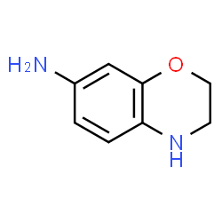 ChemSpider 2D Image | 3,4-Dihydro-2H-1,4-benzoxazin-7-amine | C8H10N2O