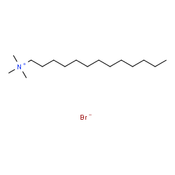 ChemSpider 2D Image | N,N,N-Trimethyl-1-tridecanaminium bromide | C16H36BrN