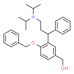 ChemSpider 2D Image | {4-(Benzyloxy)-3-[3-(diisopropylamino)-1-phenylpropyl]phenyl}methanol | C29H37NO2