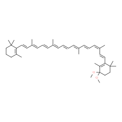 ChemSpider 2D Image | (9cis)-4,4-Dimethoxy-beta,beta-carotene | C42H60O2