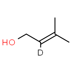 ChemSpider 2D Image | 3-Methyl(2-~2~H)-2-buten-1-ol | C5H9DO