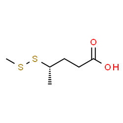 ChemSpider 2D Image | (4S)-4-(Methyldisulfanyl)pentanoic acid | C6H12O2S2