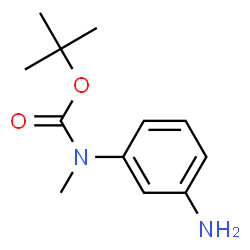 ChemSpider 2D Image | tert-Butyl (3-aminophenyl)methylcarbamate | C12H18N2O2