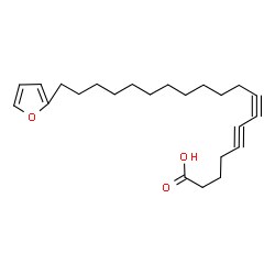 ChemSpider 2D Image | 19-(2-Furyl)-5,7-nonadecadiynoic acid | C23H32O3