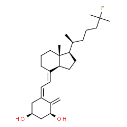 ChemSpider 2D Image | (1S,3S,5Z,7E,20S)-25-Fluoro-9,10-secocholesta-5,7,10-triene-1,3-diol | C27H43FO2
