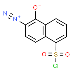 ChemSpider 2D Image | 1,2-Naphthoquinonediazide-5-sulfonyl chloride | C10H5ClN2O3S