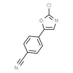 ChemSpider 2D Image | 4-(2-Chloro-1,3-oxazol-5-yl)benzonitrile | C10H5ClN2O