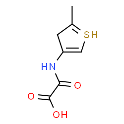 ChemSpider 2D Image | 2-[(2-methyl-3H-thiophen-4-yl)amino]-2-oxo-acetic acid | C7H8NO3S
