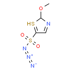 ChemSpider 2D Image | N-diazo-2-methoxy-2H-thiazole-5-sulfonamide | C4H6N4O3S2