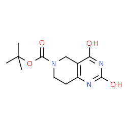 ChemSpider 2D Image | tert-Butyl 2,4-dioxo-1,2,3,4,7,8-hexahydropyrido[4,3-d]pyrimidine-6(5H)-carboxylate | C12H17N3O4