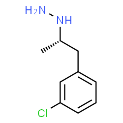ChemSpider 2D Image | [(2S)-1-(3-Chlorophenyl)-2-propanyl]hydrazine | C9H13ClN2