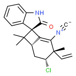 ChemSpider 2D Image | welwitindolinone A isonitrile | C21H21ClN2O
