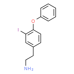 ChemSpider 2D Image | o-Phenyl-3-iodotyramine | C14H14INO