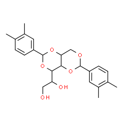 ChemSpider 2D Image | 1,3:24- Bis (3,4-dimethylobenzylideno) sorbitol (DMDBS) | C24H30O6