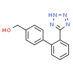 ChemSpider 2D Image | (2'-(1H-TETRAZOL-5-YL)BIPHENYL-4-YL)METHANOL | C14H12N4O