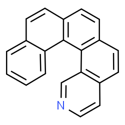 ChemSpider 2D Image | Phenanthro[3,4-h]isoquinoline | C21H13N