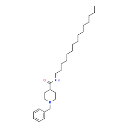 ChemSpider 2D Image | 1-Benzyl-N-pentadecyl-4-piperidinecarboxamide | C28H48N2O