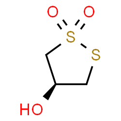 ChemSpider 2D Image | (4R)-1,2-Dithiolan-4-ol 1,1-dioxide | C3H6O3S2