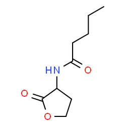 ChemSpider 2D Image | N-(2-Oxotetrahydro-3-furanyl)pentanamide | C9H15NO3