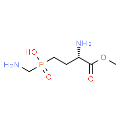 ChemSpider 2D Image | [(3S)-3-Amino-4-methoxy-4-oxobutyl](aminomethyl)phosphinic acid | C6H15N2O4P
