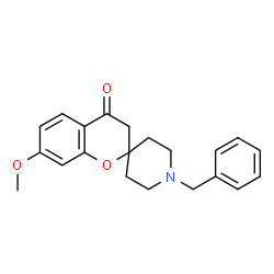ChemSpider 2D Image | 1'-Benzyl-7-methoxy-spiro[chromane-2,4'-piperidine]-4-one | C21H23NO3