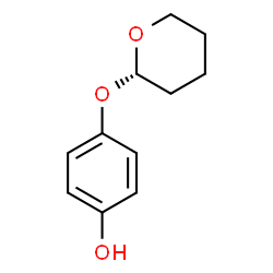 ChemSpider 2D Image | 4-[(2S)-Tetrahydro-2H-pyran-2-yloxy]phenol | C11H14O3