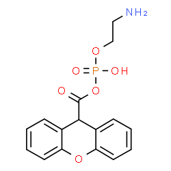 ChemSpider 2D Image | 2-Aminoethyl 9H-xanthen-9-ylcarbonyl hydrogen phosphate | C16H16NO6P