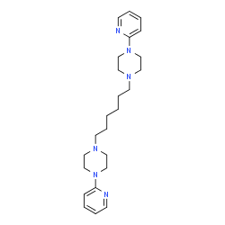 ChemSpider 2D Image | 1,1'-(1,6-Hexanediyl)bis[4-(2-pyridinyl)piperazine] | C24H36N6