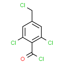 ChemSpider 2D Image | 2,6-Dichloro-4-(chloromethyl)benzoyl chloride | C8H4Cl4O