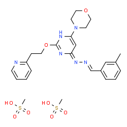 ChemSpider 2D Image | APILIMOD MESYLATE | C25H34N6O8S2