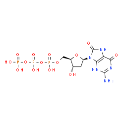 ChemSpider 2D Image | 8-Oxo-dgtp | C10H16N5O14P3