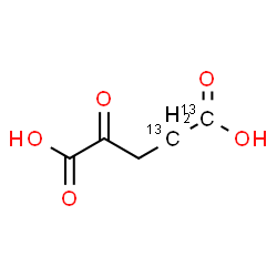 ChemSpider 2D Image | 2-Oxo(4,5-~13~C_2_)pentanedioic acid | C313C2H6O5
