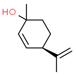 ChemSpider 2D Image | (4R)-4-Isopropenyl-1-methyl-2-cyclohexen-1-ol | C10H16O