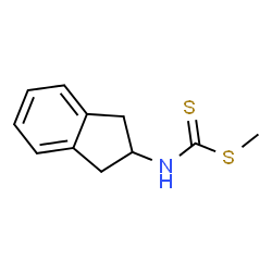 ChemSpider 2D Image | Indan-2-yl-dithiocarbamic acid meth; yl ester | C11H13NS2