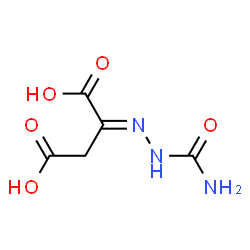 ChemSpider 2D Image | (2E)-2-(Carbamoylhydrazono)succinic acid | C5H7N3O5