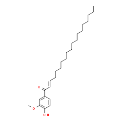 ChemSpider 2D Image | (2E)-1-(4-Hydroxy-3-methoxyphenyl)-2-nonadecen-1-one | C26H42O3