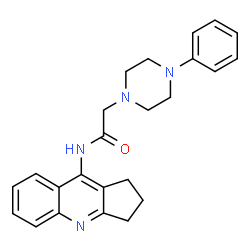 ChemSpider 2D Image | N-{1H,2H,3H-cyclopenta[b]quinolin-9-yl}-2-(4-phenylpiperazin-1-yl)acetamide | C24H26N4O