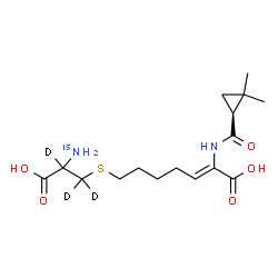 ChemSpider 2D Image | Cilastatin-15N-d3 | C16H23D3N15NO5S
