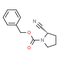 ChemSpider 2D Image | (s)-1-n-cbz-2-cyanopyrrolidine | C13H14N2O2