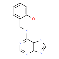 ChemSpider 2D Image | 2-[(7H-Purin-6-ylamino)methyl]phenol | C12H11N5O