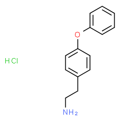 ChemSpider 2D Image | 2-(4-phenoxyphenyl)ethanamine hydrochloride | C14H16ClNO